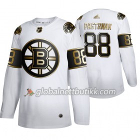 Boston Bruins Hockeydrakt David Pastrnak 88 Adidas 2019-2020 Golden Edition Hvit Authentic - Herre